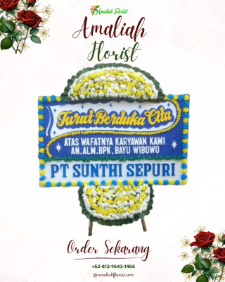 Papan Bunga Duka di Way Halim Permai